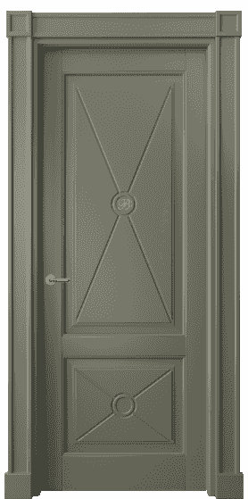 Дверь межкомнатная 6363 БОТ. Цвет Бук оливковый тёмный. Материал Массив бука эмаль. Коллекция Toscana Litera. Картинка.