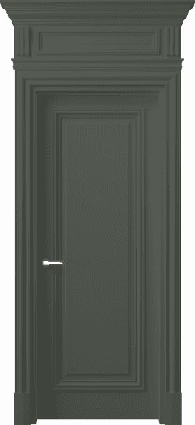 Дверь межкомнатная 7301 Зелёно-серый RAL 7009. Цвет Зелёно-серый RAL 7009. Материал Массив бука эмаль. Коллекция Antique. Картинка.