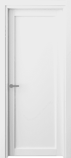 Дверь межкомнатная 2101 БШ. Цвет Белый шёлк. Материал Ciplex ламинатин. Коллекция Neo. Картинка.