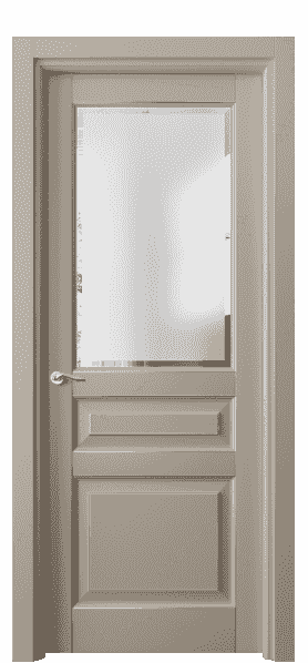 Дверь межкомнатная 0710 ББСКП САТ-Ф. Цвет Бук бисквитный с позолотой. Материал  Массив бука эмаль с патиной. Коллекция Lignum. Картинка.