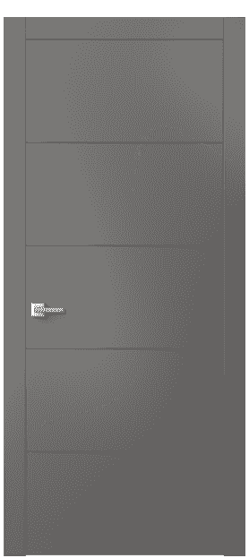 Дверь межкомнатная 8043 МКЛС. Цвет Матовый классический серый. Материал Гладкая эмаль. Коллекция Linea. Картинка.