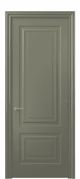 Дверь межкомнатная 8451 МОТ. Цвет Матовый оливковый тёмный. Материал Гладкая эмаль. Коллекция Mascot. Картинка.