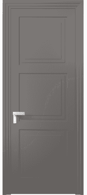 Дверь межкомнатная 8331 МКЛС. Цвет Матовый классический серый. Материал Гладкая эмаль. Коллекция Rocca. Картинка.