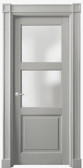 Дверь межкомнатная 6308 БНСР САТ. Цвет Бук нейтральный серый. Материал Массив бука эмаль. Коллекция Toscana Plano. Картинка.