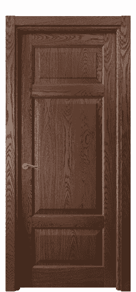 Дверь межкомнатная 0721 ДКЧ.Б. Цвет Дуб коньячный брашированный. Материал Массив дуба брашированный. Коллекция Lignum. Картинка.