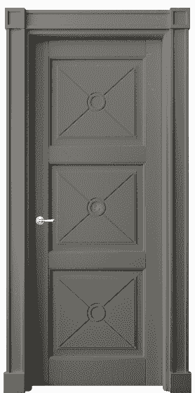 Дверь межкомнатная 6369 БКЛС. Цвет Бук классический серый. Материал Массив бука эмаль. Коллекция Toscana Litera. Картинка.