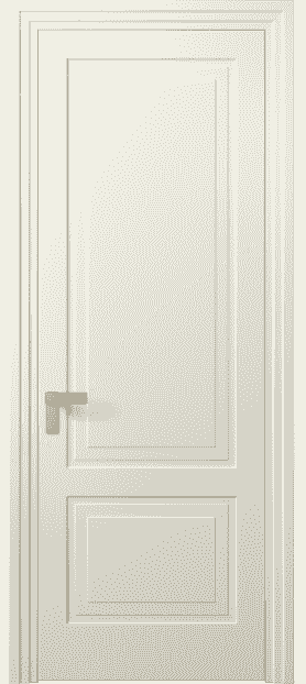 Дверь межкомнатная 8351 ММБ . Цвет Матовый молочно-белый. Материал Гладкая эмаль. Коллекция Rocca. Картинка.