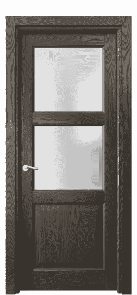 Дверь межкомнатная 0732 ДСЕ.Б САТ. Цвет Дуб серый брашированный. Материал Массив дуба брашированный. Коллекция Lignum. Картинка.