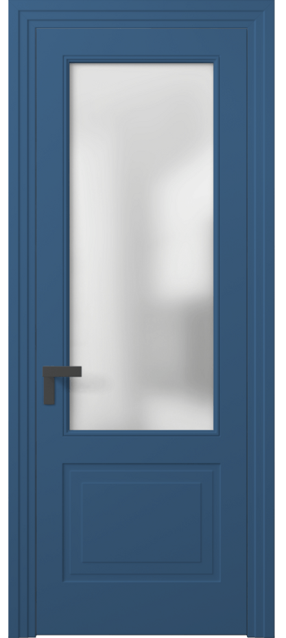 Межкомнатная дверь Rocca 8352 Матовый белоснежный Сатинированное стекло Цена 106360 ₽ | Volhovec