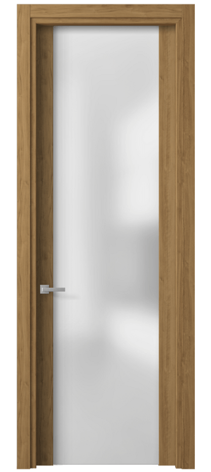 Межкомнатная дверь Planum 4114 Грецкий орех Сатинированное стекло Цена 41790 ₽ | Volhovec