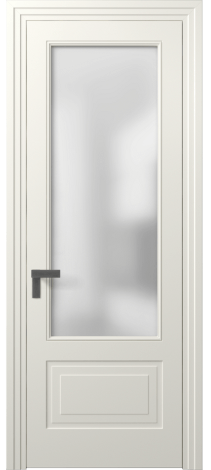 Межкомнатная дверь Rocca 8342 Матовый жемчужный Сатинированное стекло Цена 74880 ₽ | Volhovec