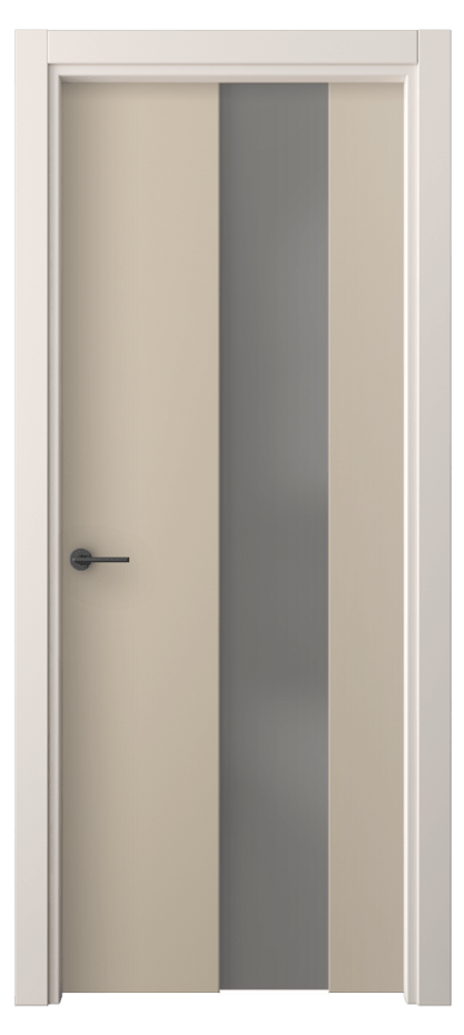 Межкомнатная дверь Фридом 4226 ПЭТ серо-коричневый  Сатинированное серое стекло, триплекс Цена 44840 сом | Volhovec