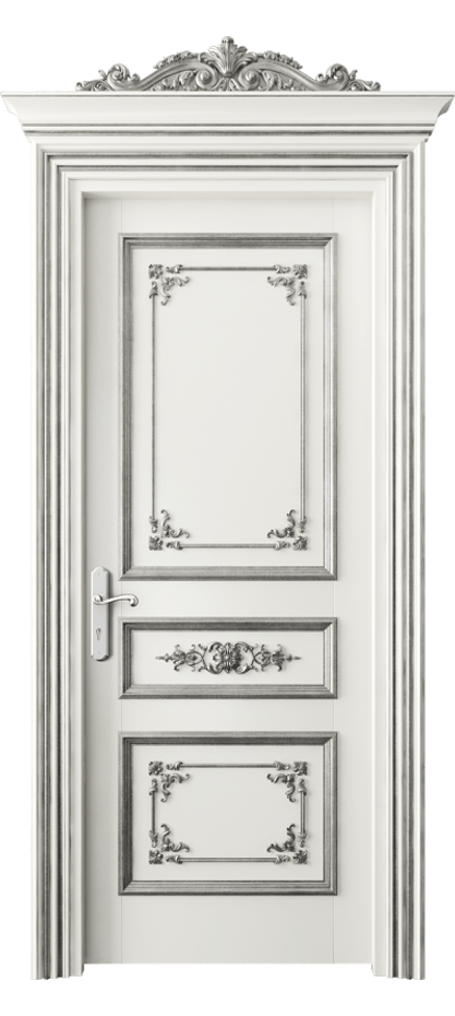 Межкомнатная дверь Imperial 6503 Бук жемчужный серебряный антик  Цена 217280 ₽ | Volhovec