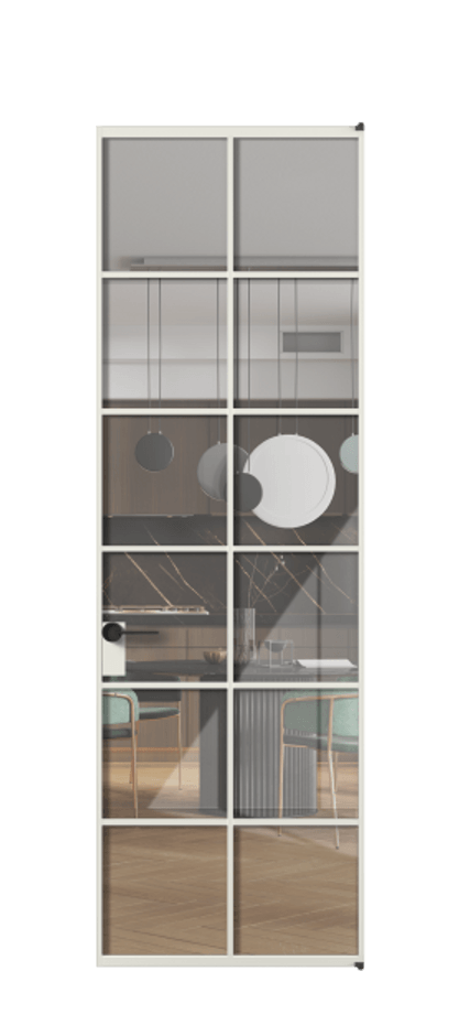 Алюминиевая дверь АЛПЛ040.05  Алюминий серый Рефлективное прозрачное стекло "Stopsol", калёное, 6мм. Без короба АСР  Цена 156230 Стоимость комплекта двери включает: 
1. Полотно (600/650/700/750/800/850/900/950*2000-2400 мм).
2. Короб
3. Комплект фурнитуры (2 торцевые петли и магнитный замок с ответной планкой). Фабрика дверей Волховец 8 (800) 551 43 19  Алюминиевая дверь АЛПЛ040.05 Алюминий серый Рефлективное прозрачное стекло "Stopsol", калёное, 6мм Цена 156230  | Volhovec