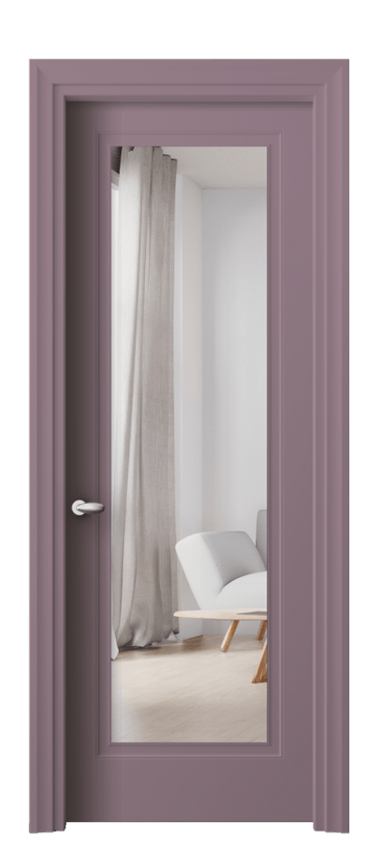 Межкомнатная дверь Esse 8503 Матовый белоснежный Двустороннее зеркало, триплекс, 7 мм Цена 64510 ₽ | Volhovec