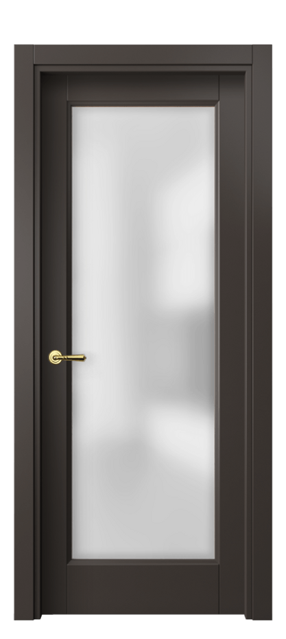 Межкомнатная дверь Галант 1402 Матовый антрацит Сатинированное стекло Цена 291840 AMD | Volhovec