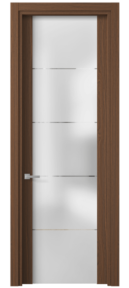 Межкомнатная дверь Planum 4114 Экзотик винный матовый Сатинированное стекло с гравировкой «КВАДРО», триплекс Цена 75810 ₽ | Volhovec