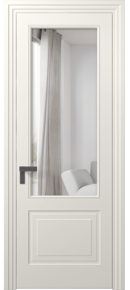 Межкомнатная дверь Rocca 8352 Матовый жемчужный Двустороннее зеркало, триплекс 8 мм Цена 83890 ₽ | Volhovec