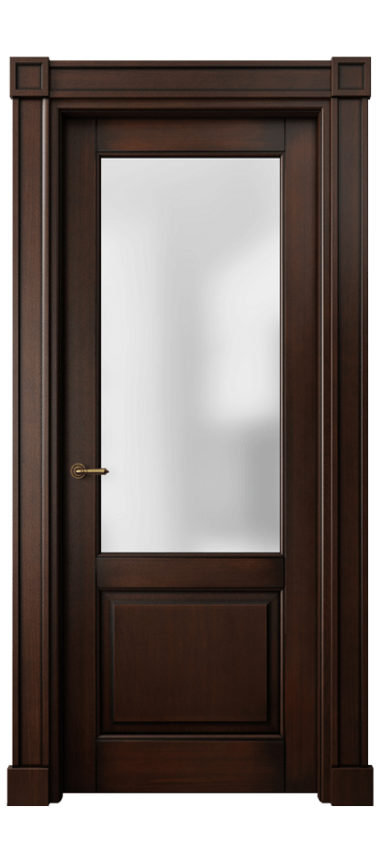 Межкомнатная дверь Toscana Plano 6302 Бук тёмный с патиной Сатинированное стекло Цена 118370 ₽ | Volhovec