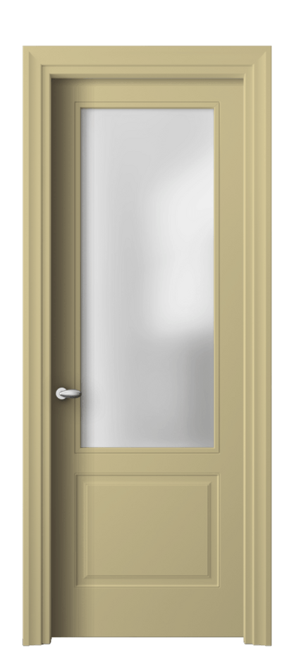 Межкомнатная дверь Esse 8552 Матовый белоснежный Сатинированное стекло Цена 72240 ₽ | Volhovec