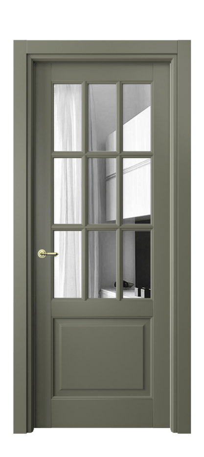Межкомнатная дверь Toscana Grigliato 6312 Бук оливковый тёмный Двустороннее зеркало, триплекс, 6 мм Цена 161030 сом | Volhovec
