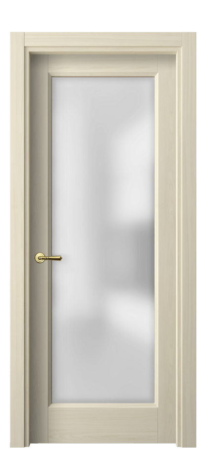 Межкомнатная дверь Галант 1402 Молочный ясень Сатинированное стекло Цена 33410 ₽ | Volhovec