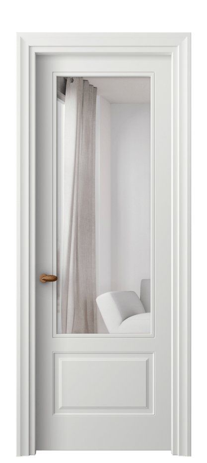 Межкомнатная дверь Esse 8542 Матовый светло-серый Двустороннее зеркало, триплекс, 7 мм Цена 11059240 so'm | Volhovec