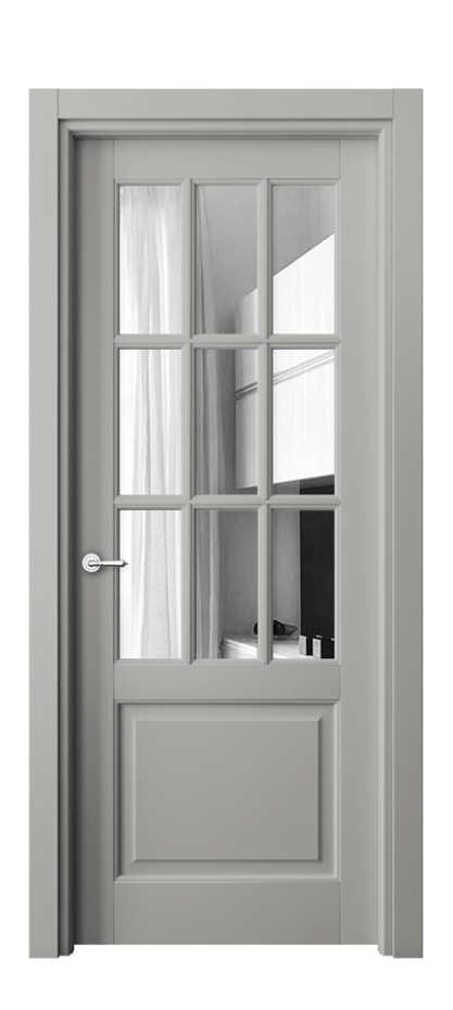 Межкомнатная дверь Toscana Grigliato 6312 Бук нейтральный серый Двустороннее зеркало, триплекс Цена 92900 ₽ | Volhovec