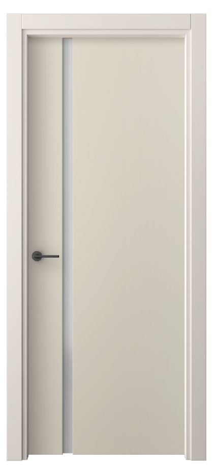 Межкомнатная дверь Freedom 4222 ПЭТ светло-бежевый Сатинированное стекло Цена 32340 ₽ | Volhovec