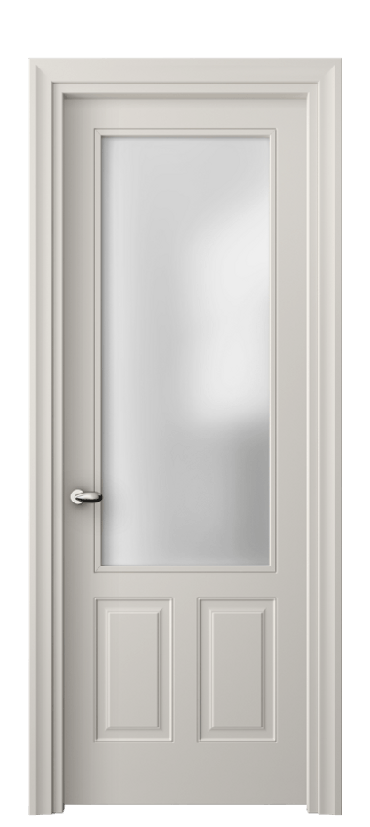 Межкомнатная дверь Esse 8522 Матовый облачно-серый Сатинированное стекло Цена 55520 ₽ | Volhovec