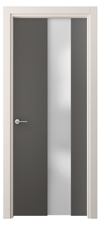 Межкомнатная дверь Freedom 4226 ПЭТ графитовый Сатинированное стекло Цена 32340 ₽ | Volhovec