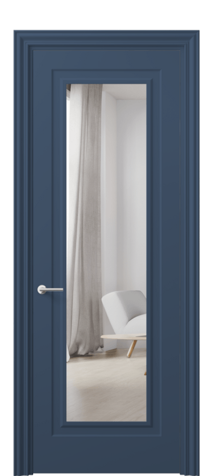 Межкомнатная дверь Маскот 8403 Матовый белоснежный Двустороннее зеркало, триплекс Цена 100499 ₽ | Volhovec