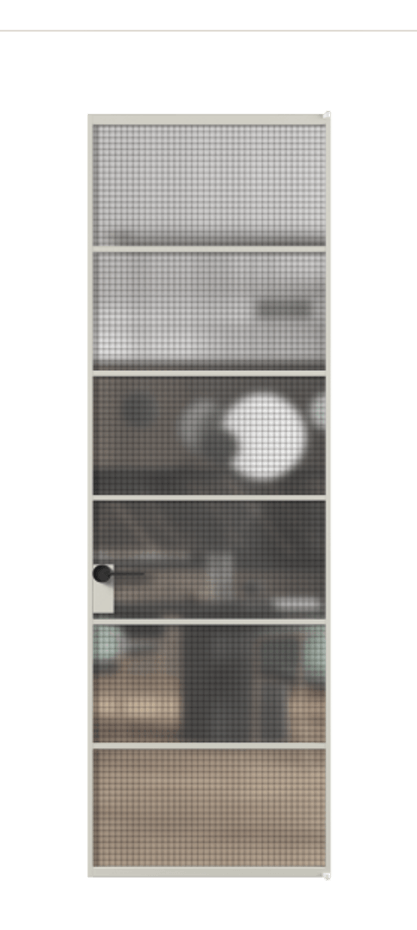 Алюминиевая дверь АЛПЛ040.04 Алюминий тёплый серый Декоративное стекло с сеткой "Mesh silver", триплекс. Без короба АТСР Цена 127861 Стоимость комплекта двери включает:
1. Полотно (600/650/700/750/800/850/900/950*2000-2400 мм).
2. Короб
3. Комплект фурнитуры (2 торцевые петли и магнитный замок с ответной планкой). Фабрика дверей Волховец 8 (800) 551 43 19 Алюминиевая дверь АЛПЛ040.04 Алюминий тёплый серый Декоративное стекло с сеткой "Mesh silver", триплекс Цена 127861 | Volhovec