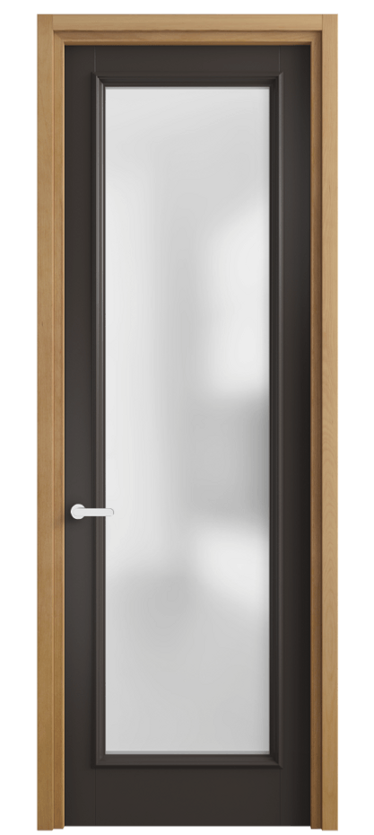 Межкомнатная дверь Charm 6702 Бук антрацит Сатинированное стекло Цена 99330 ₽ | Volhovec