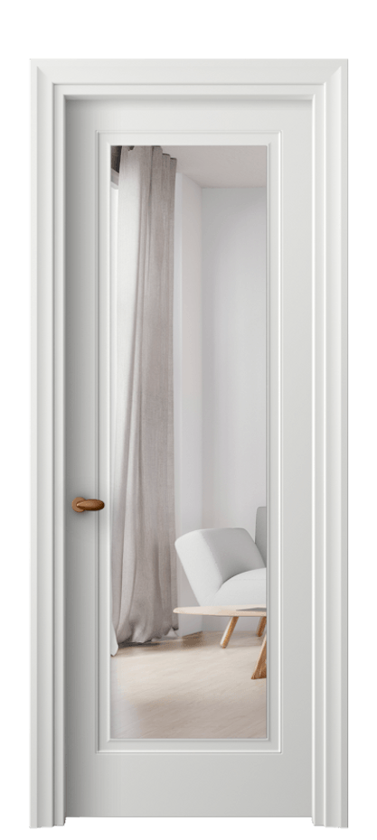 Межкомнатная дверь Esse 8503 Матовый светло-серый Двустороннее зеркало, триплекс, 7 мм Цена 9662600 so'm | Volhovec