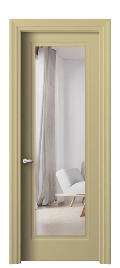 Межкомнатная дверь Esse 8503 Матовый белоснежный Двустороннее зеркало, триплекс, 7 мм Цена 111820 сом | Volhovec