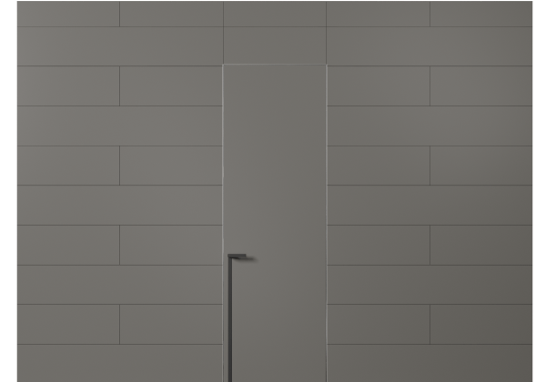 Панели для отделки стен Стеновая панель в эмали Матовый классический серый. Цвет Матовый классический серый. Материал Гладкая эмаль. Коллекция Эмаль. Картинка.