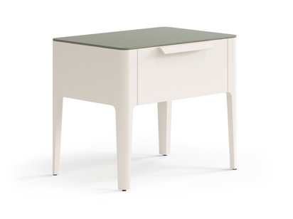 Мебель Тумба прикроватная Piega 1 ящик. Цвет Матовый бежево-серый. Материал Гладкая эмаль. Коллекция Тумба прикроватная Piega 1 ящик. Фото. Мебель Тумба прикроватная Piega 1 ящик. Цвет Матовый бежево-серый. Материал Гладкая эмаль. Коллекция Тумба прикроватная Piega 1 ящик. Картинка.