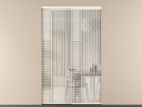 Алюминевая перегородка vnt2_6_АМБ_DUNE+LED_new. Цвет Алюминий молочно-белый. Материал Алюминий в эмали. Коллекция Перегородка Mosaic внутри проёма двустворчатая. Фото. Алюминевая перегородка vnt2_6_АМБ_DUNE+LED_new. Цвет Алюминий молочно-белый. Материал Алюминий в эмали. Коллекция Перегородка Mosaic внутри проёма двустворчатая. Картинка.