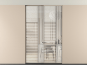 Алюминевая перегородка vntp2_7_АБСК_DUNE+LED_new. Цвет Алюминий бисквитный. Материал Алюминий в эмали. Коллекция Перегородка Mosaic внутри проёма двустворчатая со скрытым креплением в потолок. Фото. Алюминевая перегородка vntp2_7_АБСК_DUNE+LED_new. Цвет Алюминий бисквитный. Материал Алюминий в эмали. Коллекция Перегородка Mosaic внутри проёма двустворчатая со скрытым креплением в потолок. Картинка.