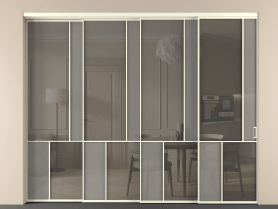 Алюминевая перегородка vntl4_1_АМБ_Серый сатин триплекс+Серый триплекс_new. Цвет Алюминий молочно-белый. Материал Алюминий в эмали. Коллекция Перегородка Mosaic внутри проёма телескопик синхро 3. Фото. Алюминевая перегородка vntl4_1_АМБ_Серый сатин триплекс+Серый триплекс_new. Цвет Алюминий молочно-белый. Материал Алюминий в эмали. Коллекция Перегородка Mosaic внутри проёма телескопик синхро 3. Картинка.