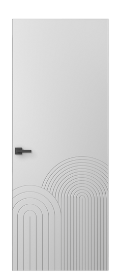 Дверь межкомнатная 8059 ГРН. Цвет Грунт под покраску. Материал Грунт под покраску. Коллекция Linea. Картинка.