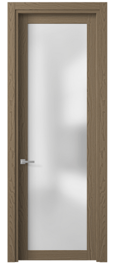 Дверь межкомнатная 2102 МШНДД САТ. Цвет Дуб дымный матовый. Материал Мультишпон Naturwood. Коллекция Planum. Картинка.