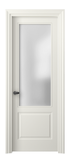 Дверь межкомнатная 8552 МЖМ САТ. Цвет Матовый жемчужный. Материал Гладкая эмаль. Коллекция Эссе. Картинка.
