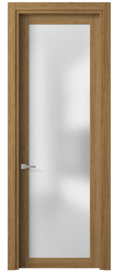 Дверь межкомнатная 2102 ГОР САТ. Цвет Грецкий орех. Материал Ламинатин. Коллекция Planum. Картинка.