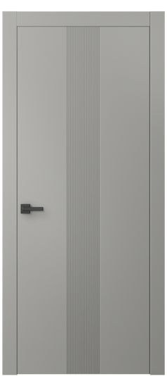 Дверь межкомнатная 8042 МНСР. Цвет Матовый нейтральный серый. Материал Гладкая эмаль. Коллекция Linea. Картинка.
