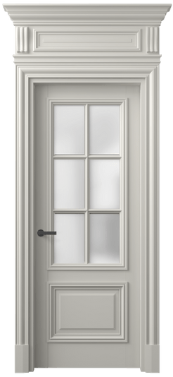 Дверь межкомнатная 7312 БТСР САТ. Цвет Бук тёплый серый. Материал Массив бука эмаль. Коллекция Antique. Картинка.