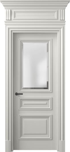 Дверь межкомнатная 7304 БС САТ-Ф. Цвет Бук серый. Материал Массив бука эмаль. Коллекция Antique. Картинка.