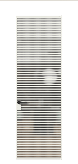 Дверь межкомнатная АЛПЛ040.07 АССР MS. Цвет Алюминий светло-серый. Материал Алюминий в эмали. Коллекция Formato. Картинка.