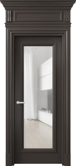 Дверь межкомнатная 7300 БАН DUNE. Цвет Бук антрацит. Материал Массив бука эмаль. Коллекция Antique. Картинка.